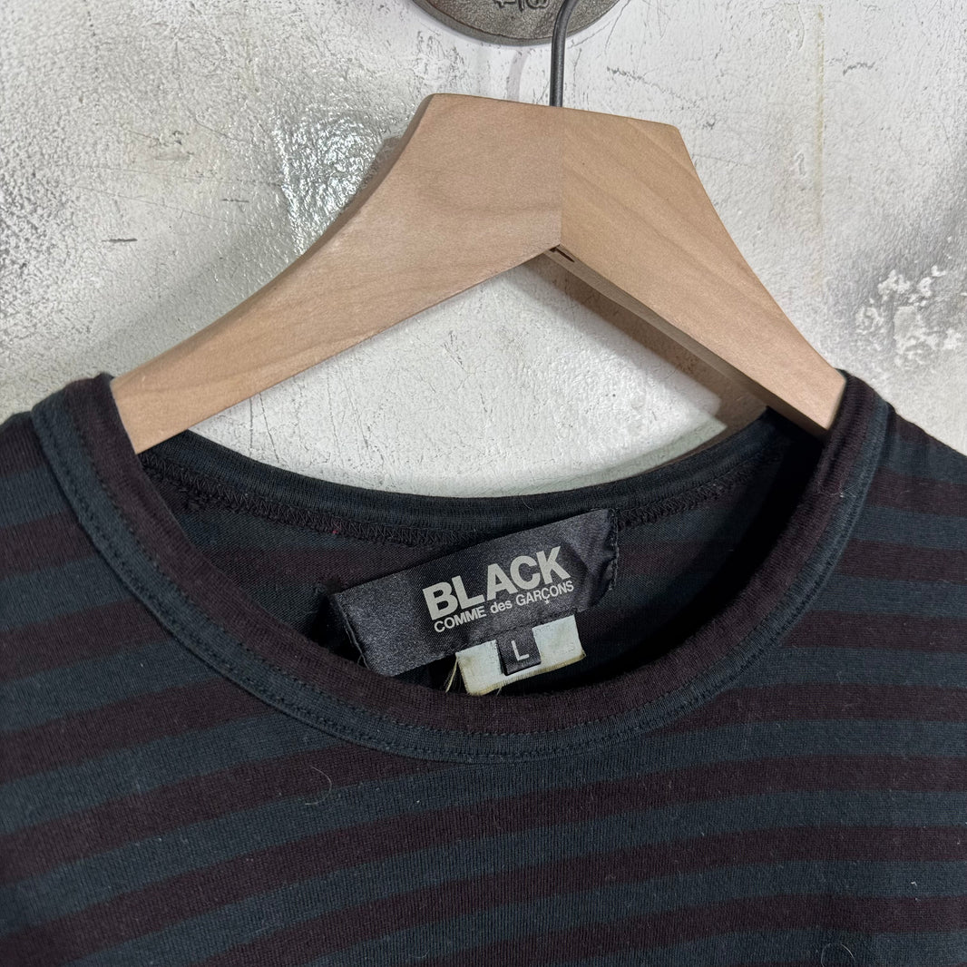 CDG Black Striped Gradient L/S T-Shirt