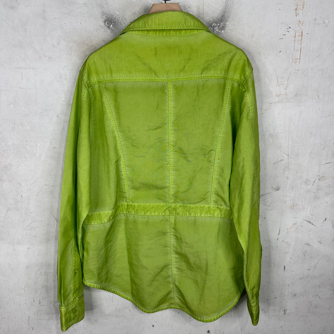 Martine Rose Green Nylon Overshirt