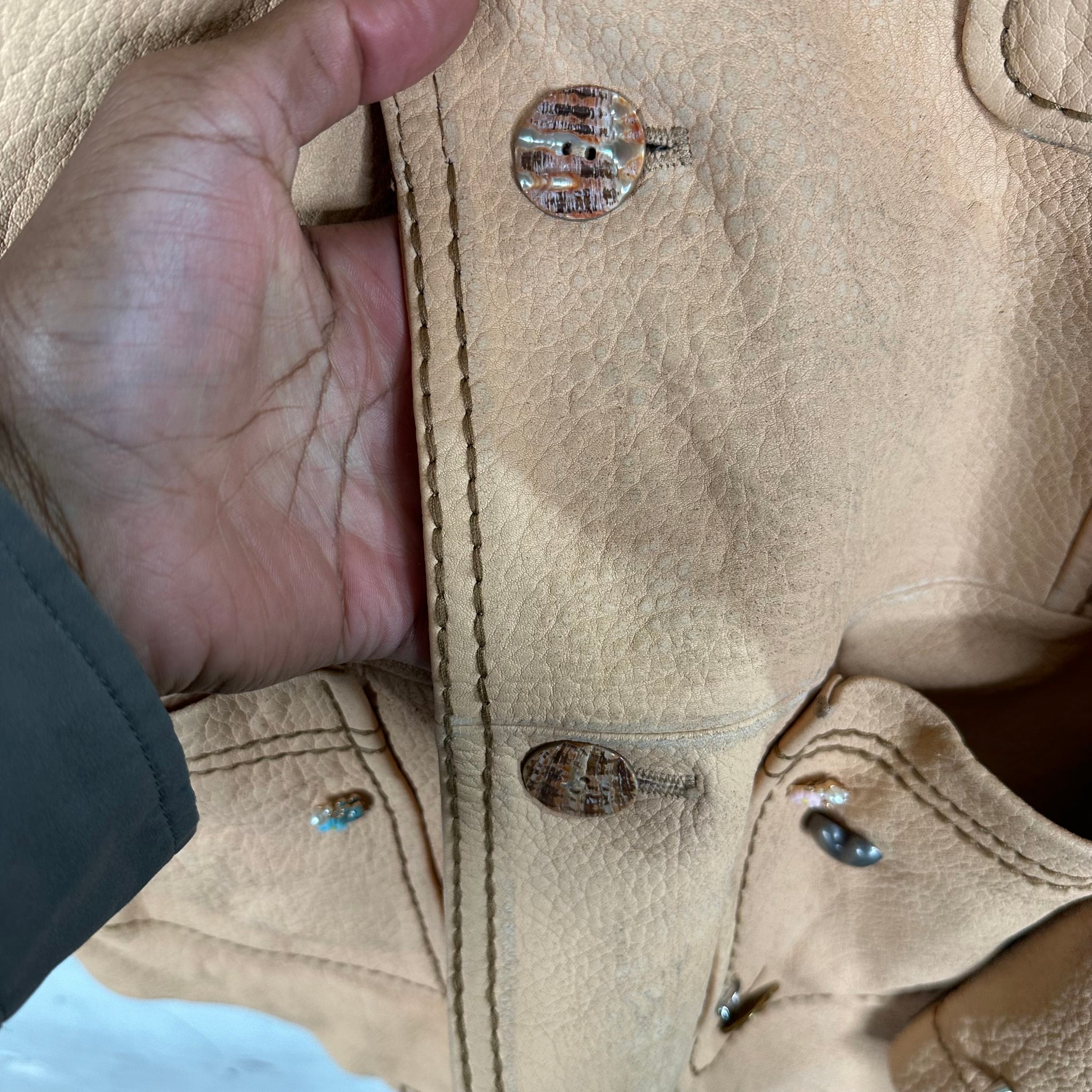 Acne Studios Studded Leather Blazer Jacket