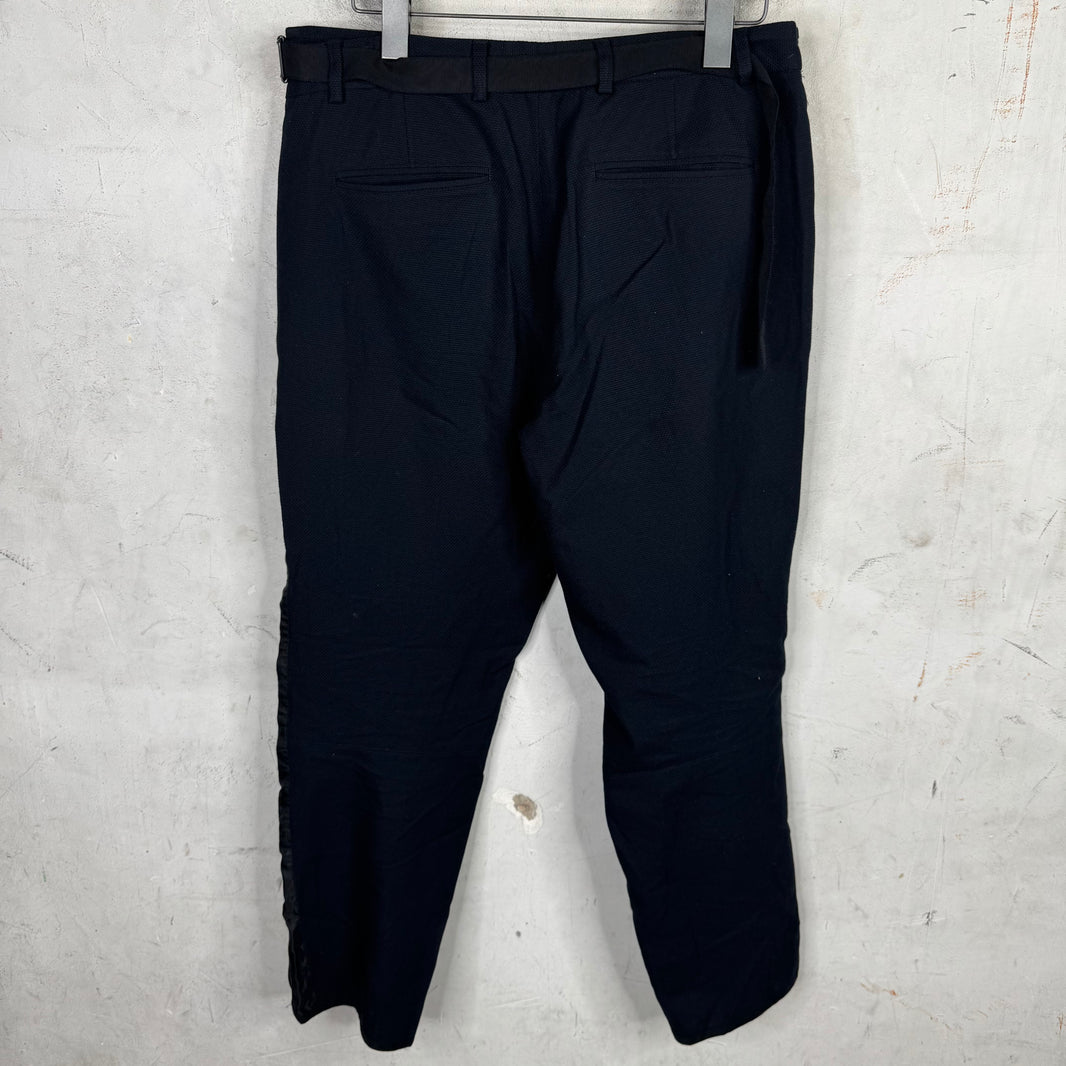 Dries Van Noten Navy Blue Apron Track Pants