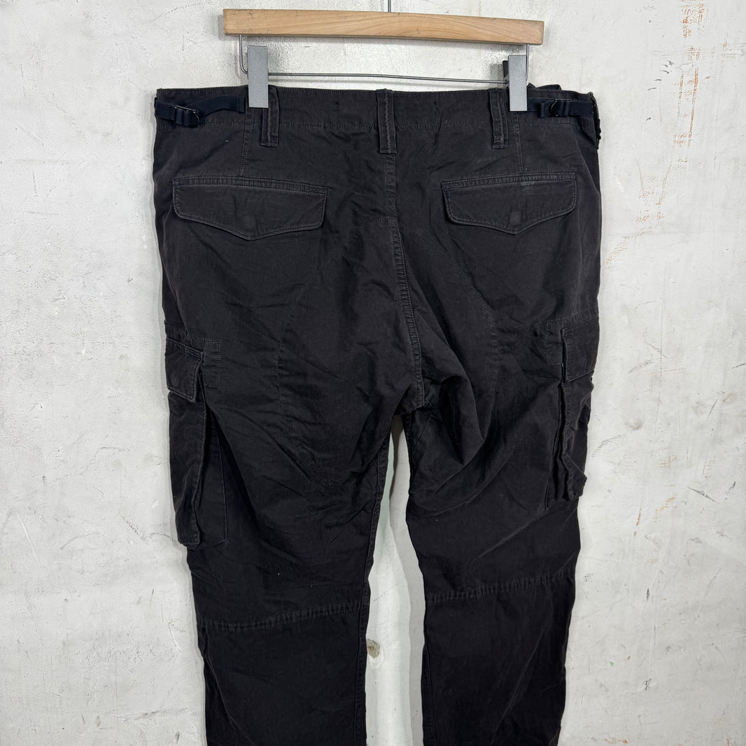 RRL Black Zippered Cargos