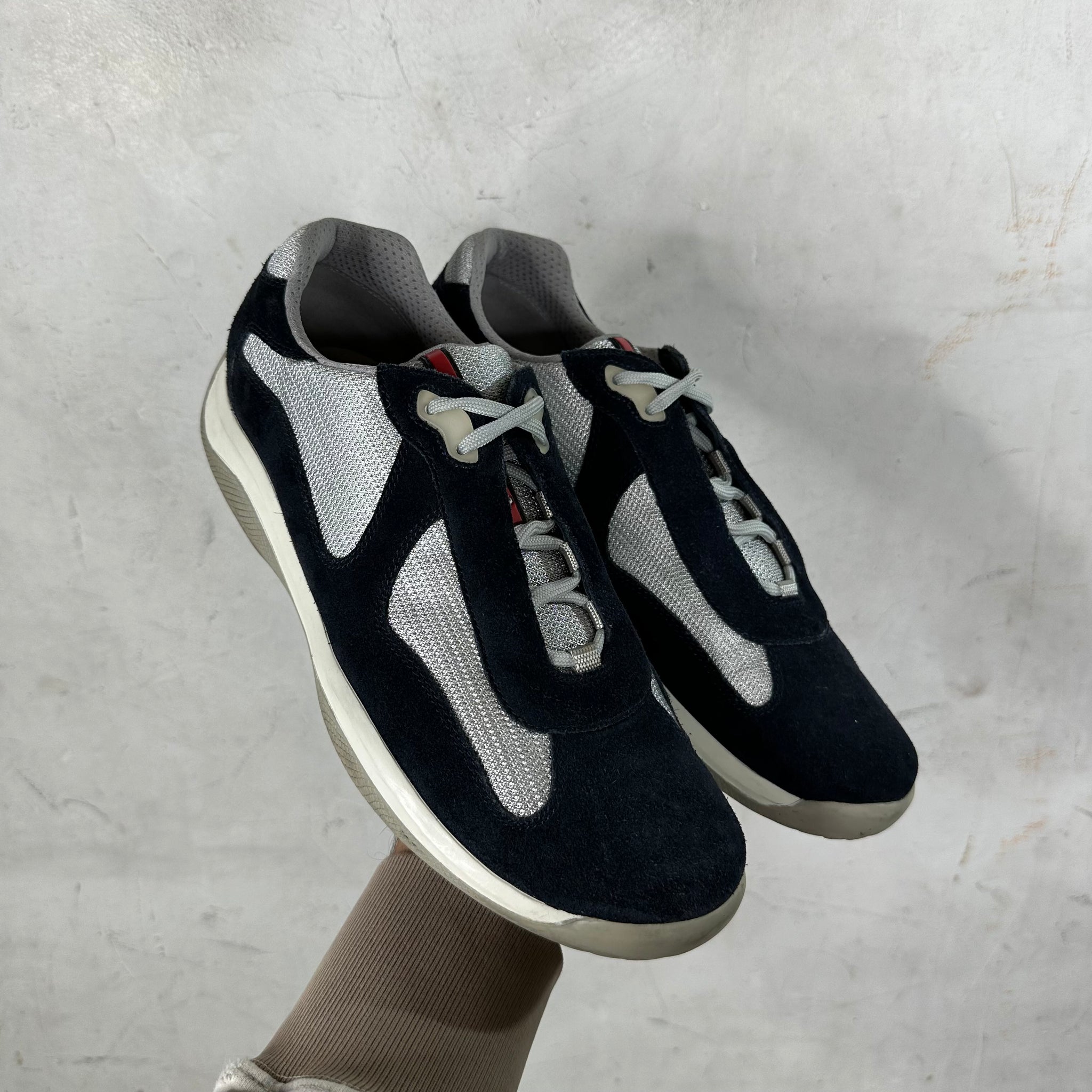 Prada Navy Suede America Cups