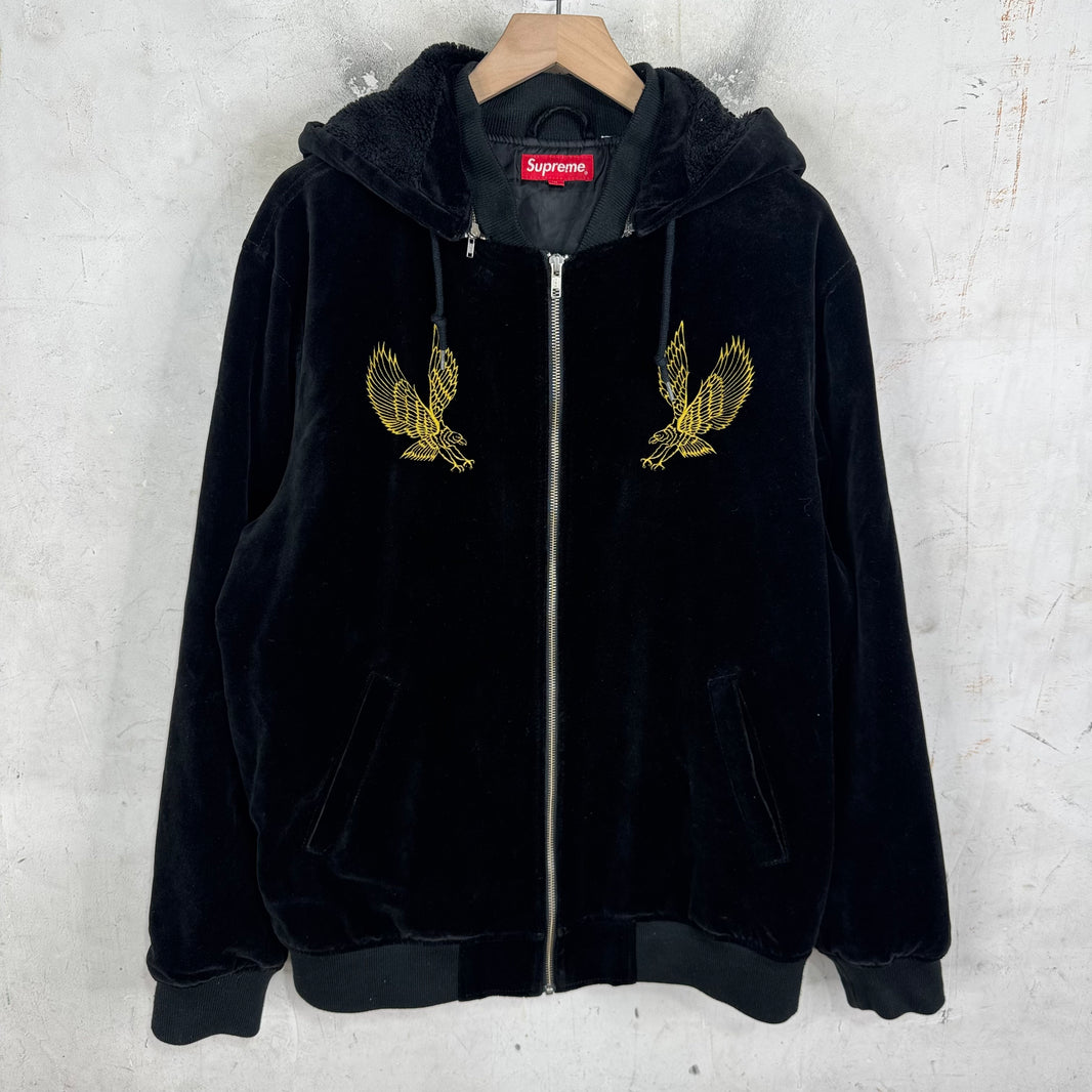 Supreme Eagle Velvet Bomber