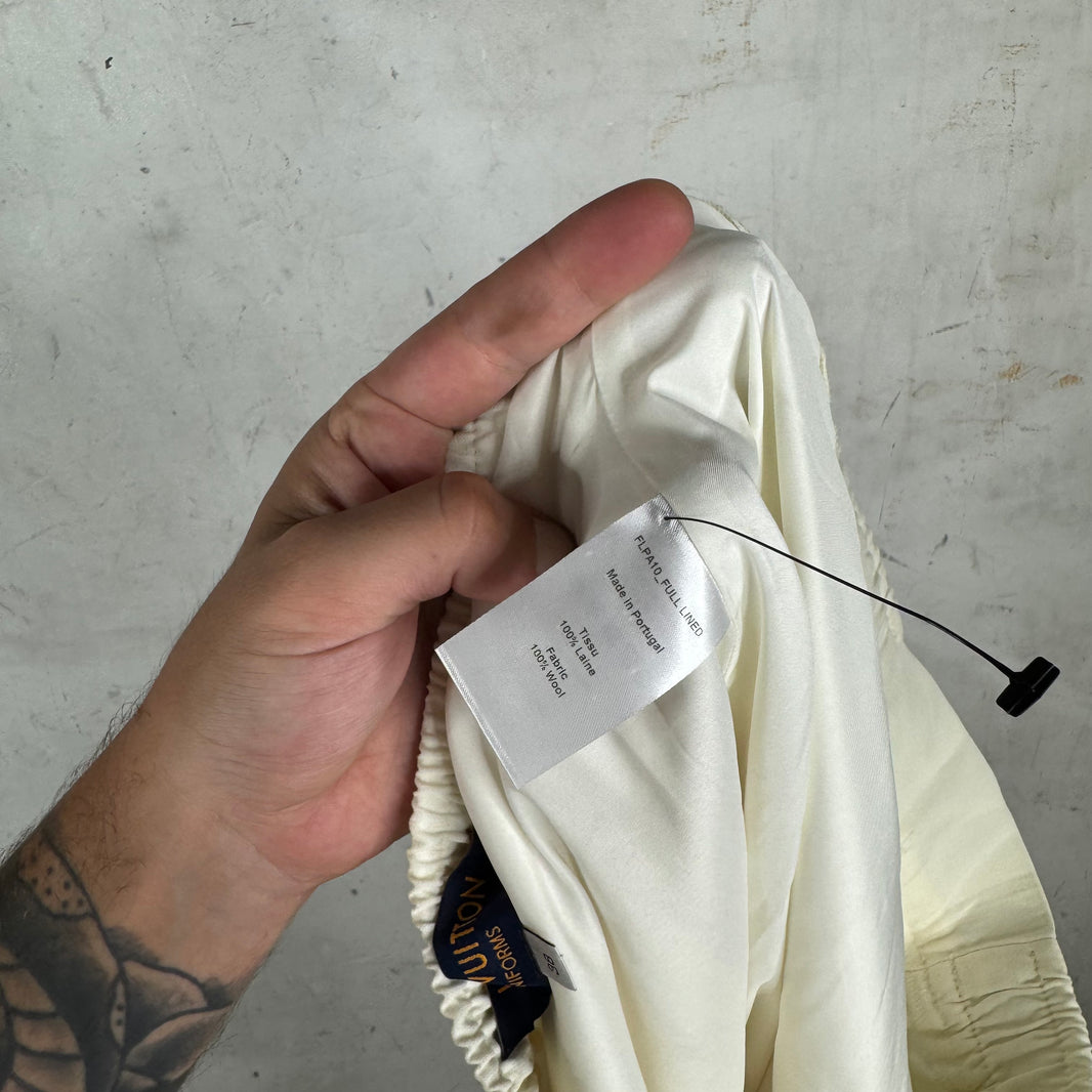 Louis Vuitton Wool Cream Pants