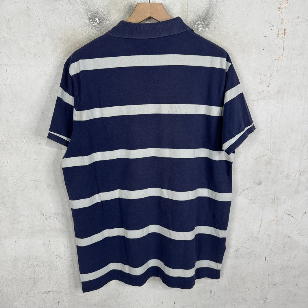 Ralph Lauren Striped Cricket Club Crest Polo
