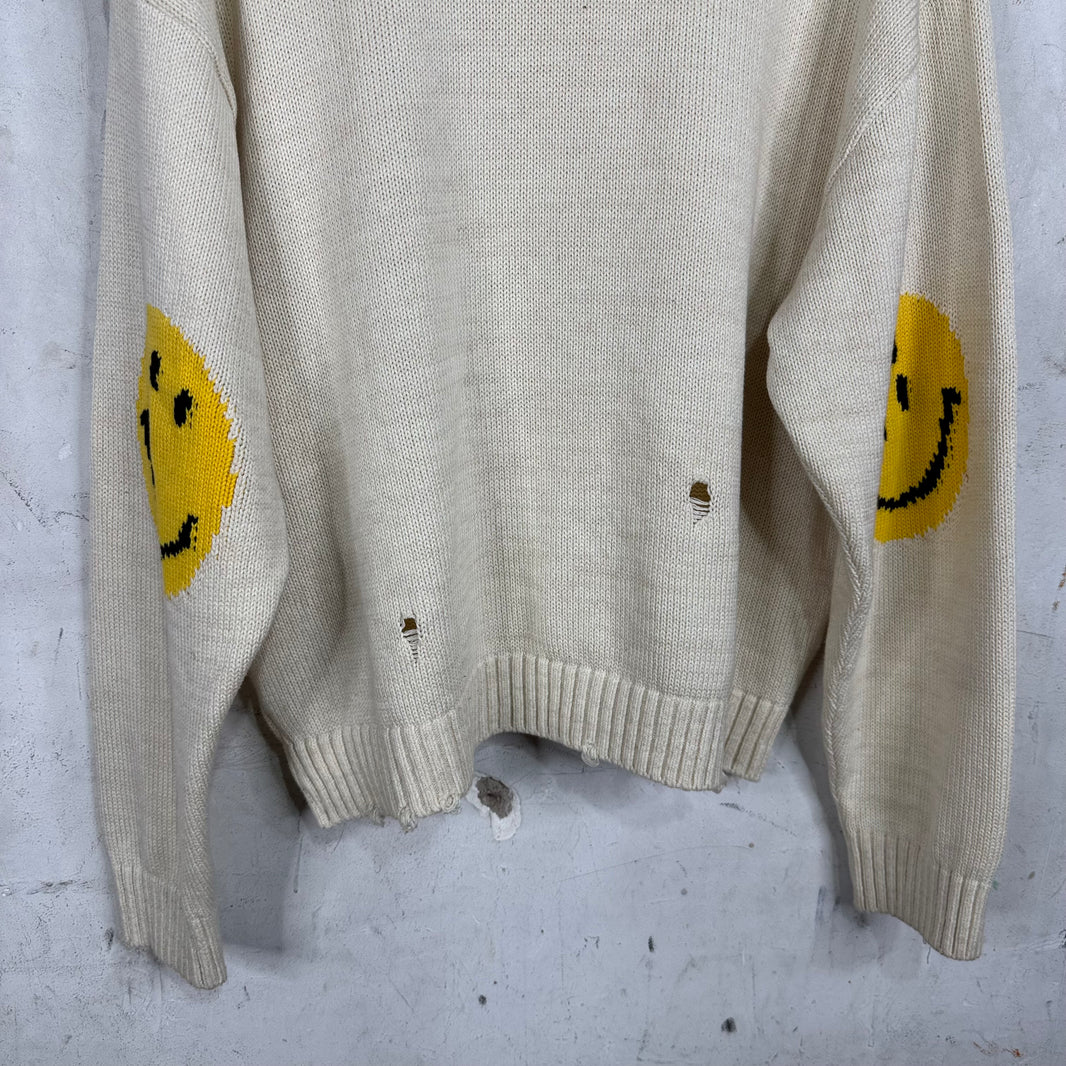 Kapital Smiley Elbow Knit Sweater