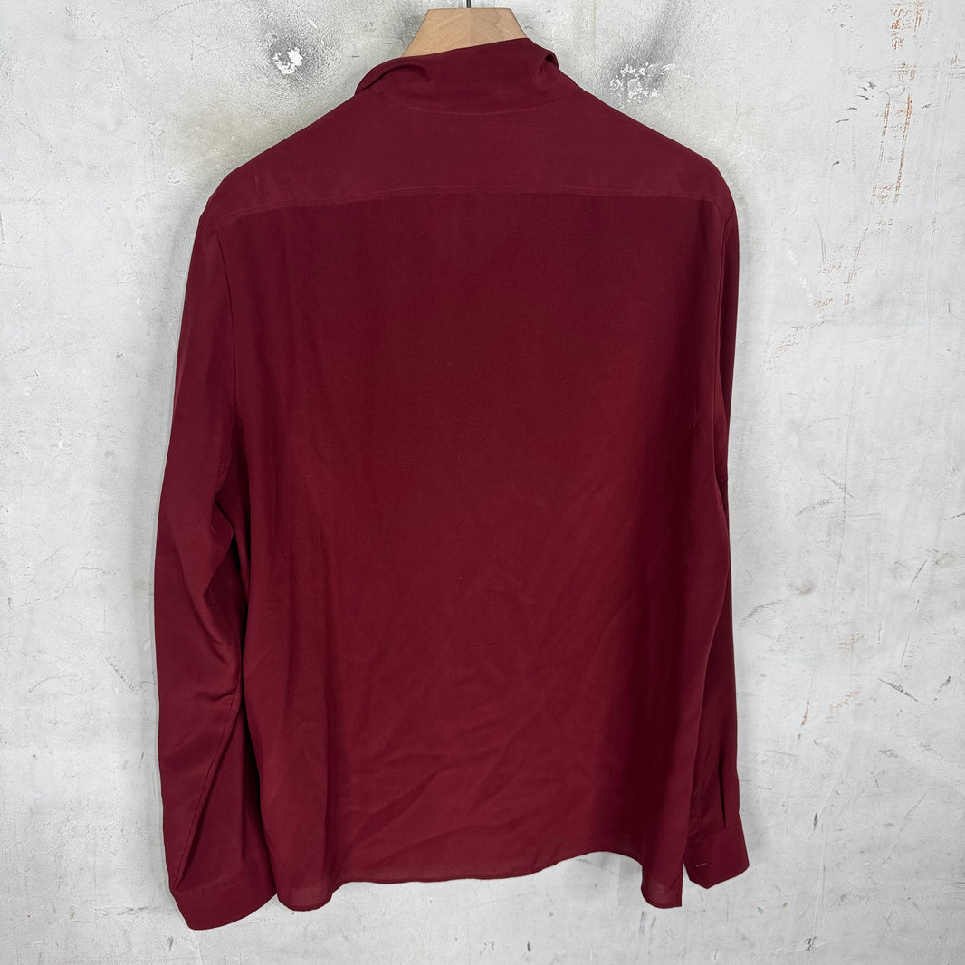 Gucci Silk Half Button Shirt