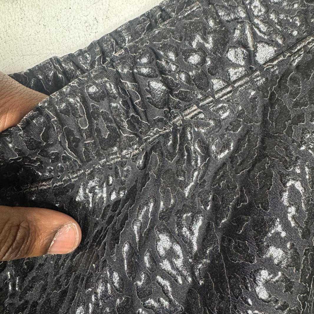 Comme Des Garçons Homme Black Cheetah Print Shorts