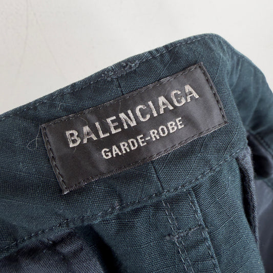 Balenciaga Navy Baggy Cargo Pants