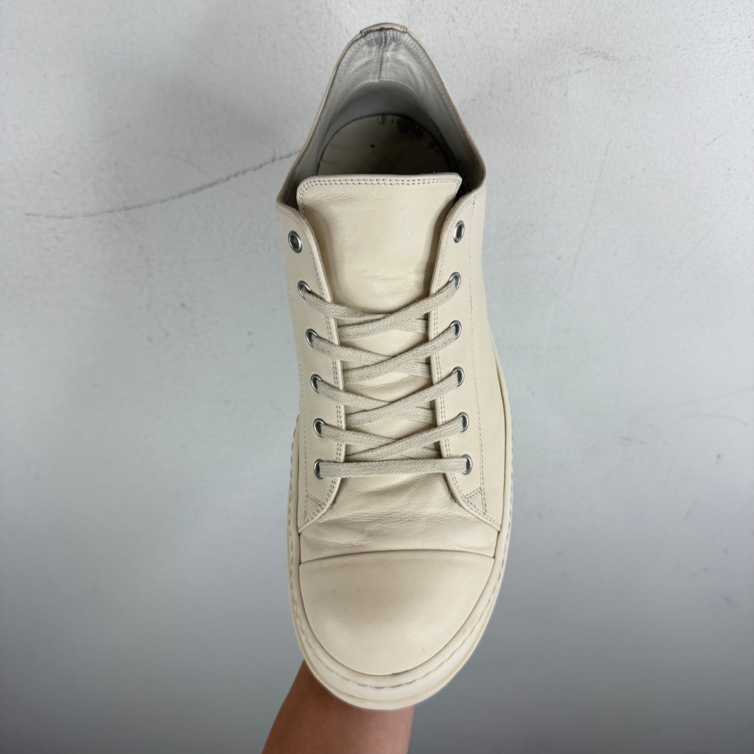 Rick Owens Milk Leather Ramone Lows
