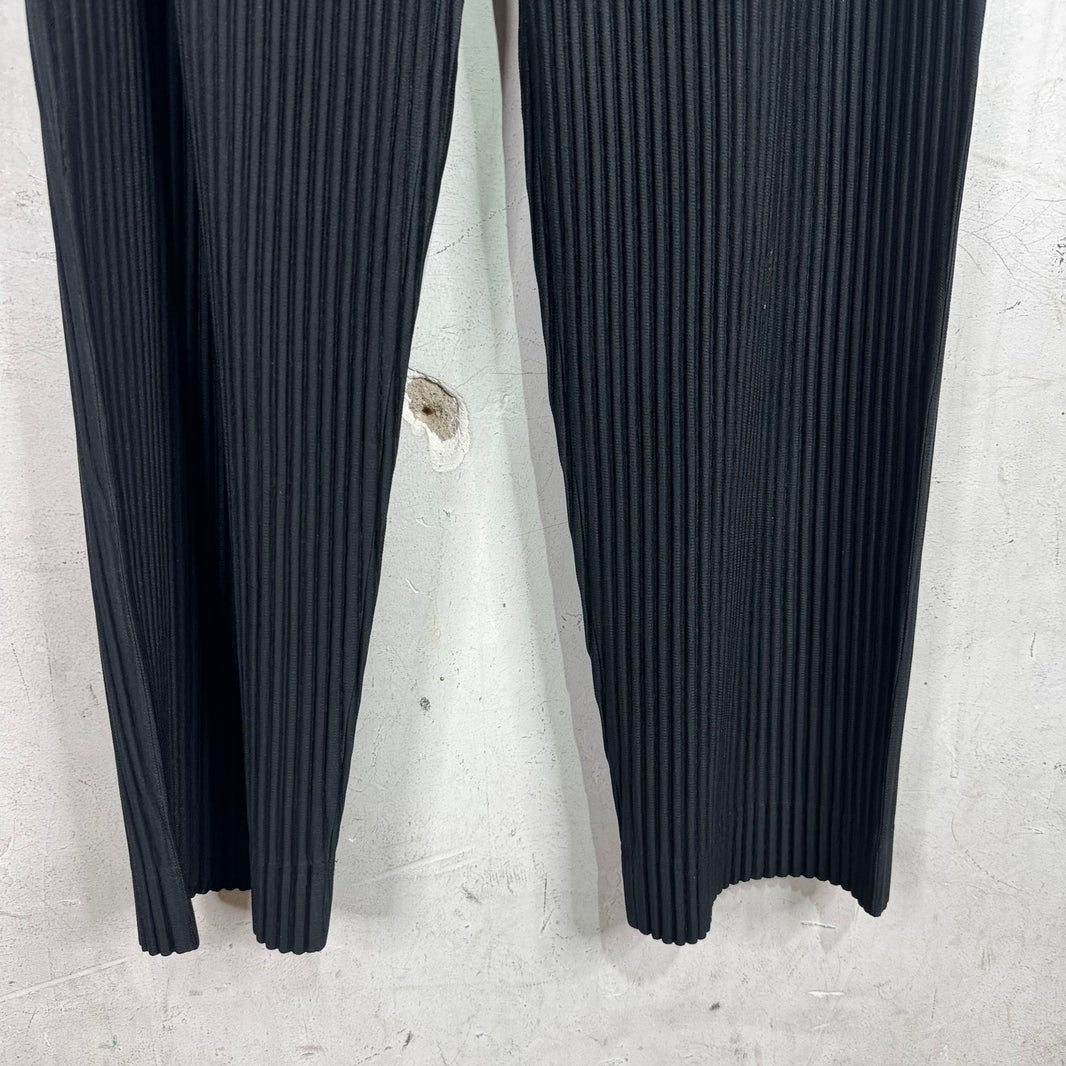 Issey Miyake Black Homme Plisse Trousers