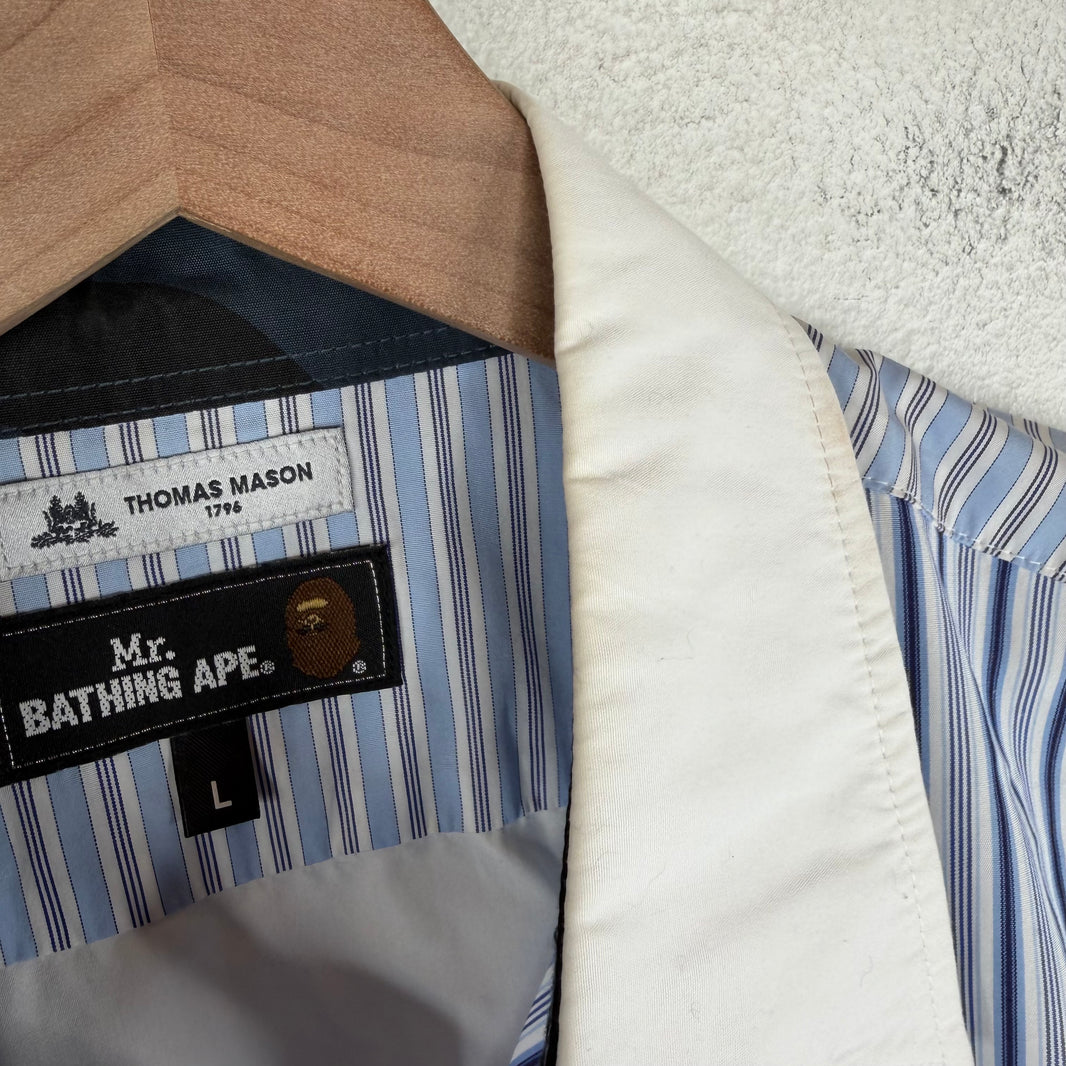 Bape Thomas Mason Patchwork L/S Shirt