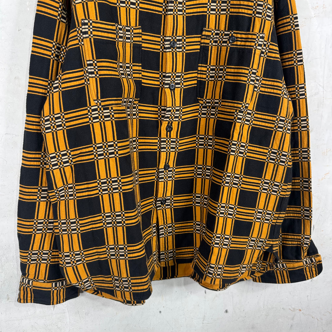 RRL Black/Yellow Heavy Flannel Shirt