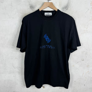 Stone Island Blue Compass Logo T-Shirt
