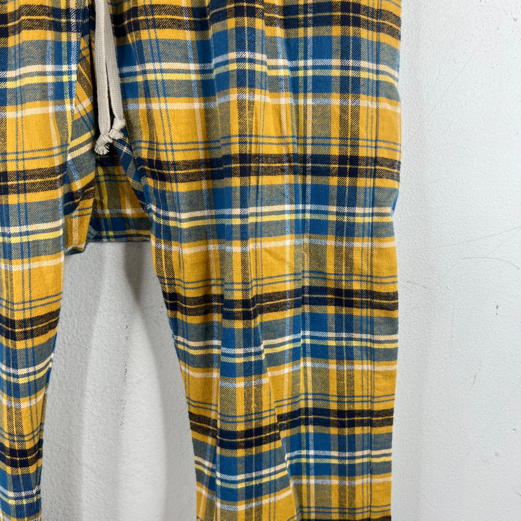 Rick Owens Acid Plaid Drop Crotch Pants