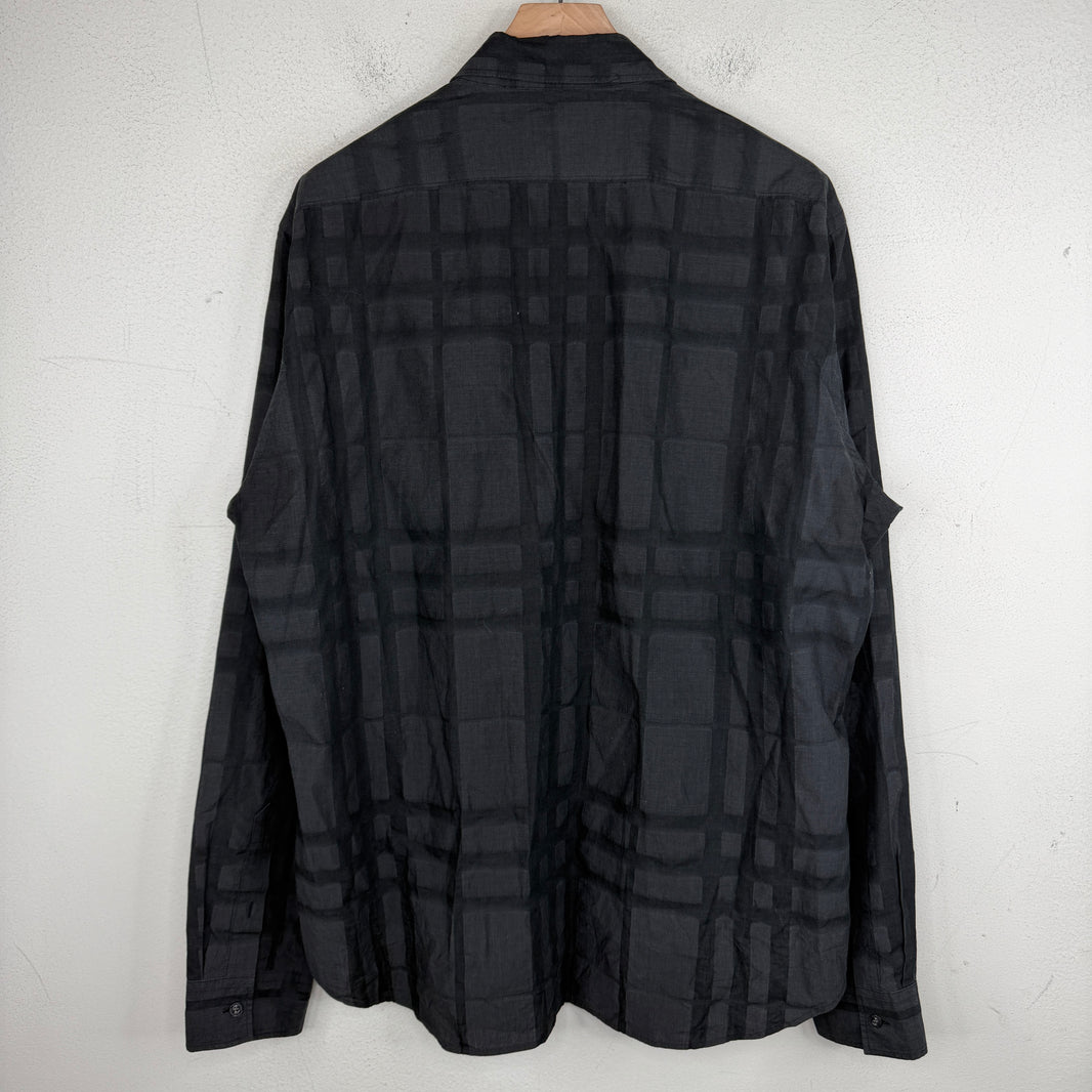 Burberry Black Tartan Button Up L/S Shirt