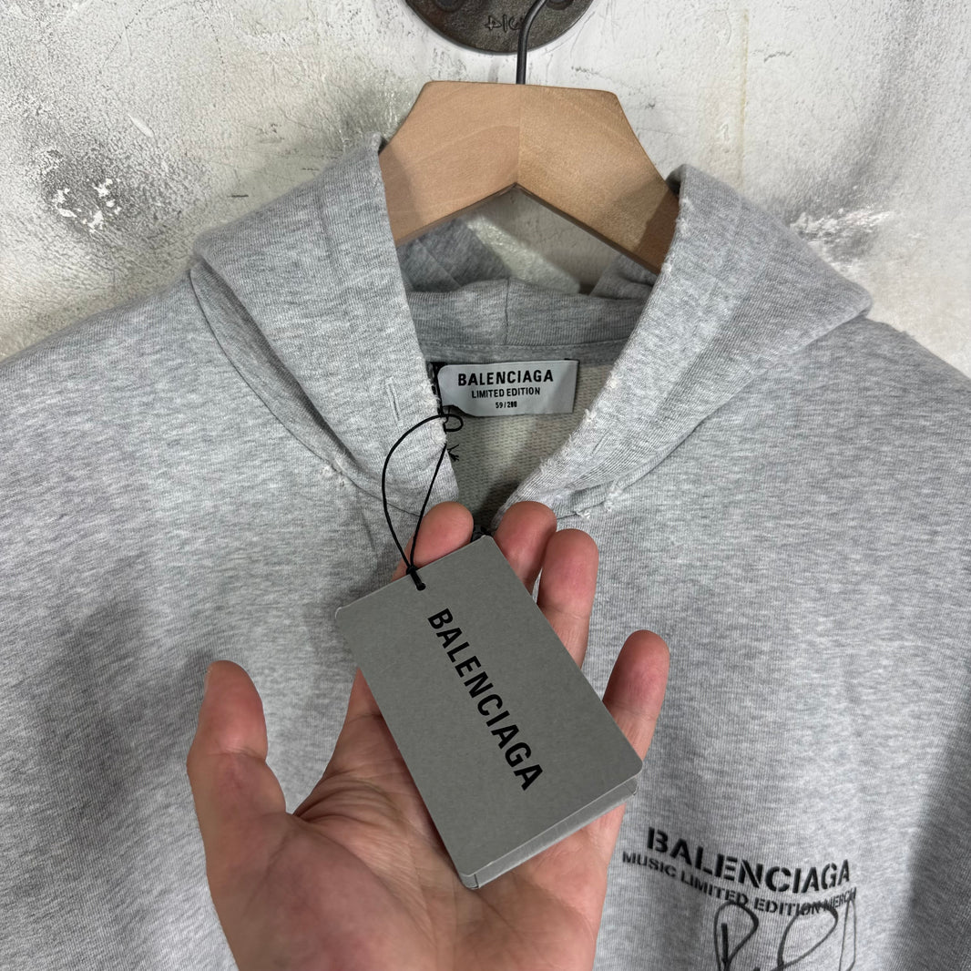 Balenciaga Rupaul Logo Zip Hoodie