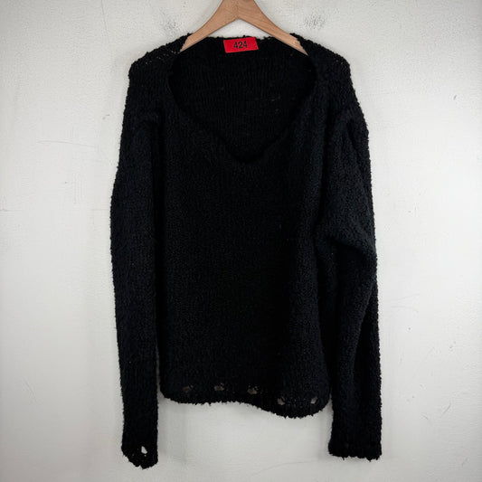 424 DIstressed Knit Sweate