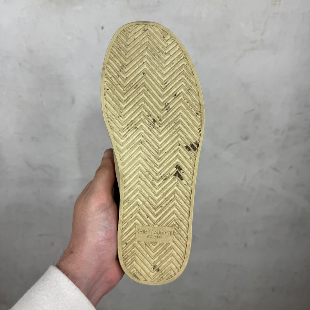 Saint Laurent Red Cheetah Slip Ons