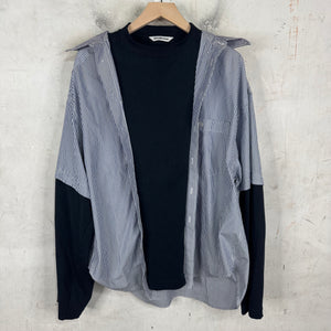 Balenciaga Striped Trompe Layered Shirt