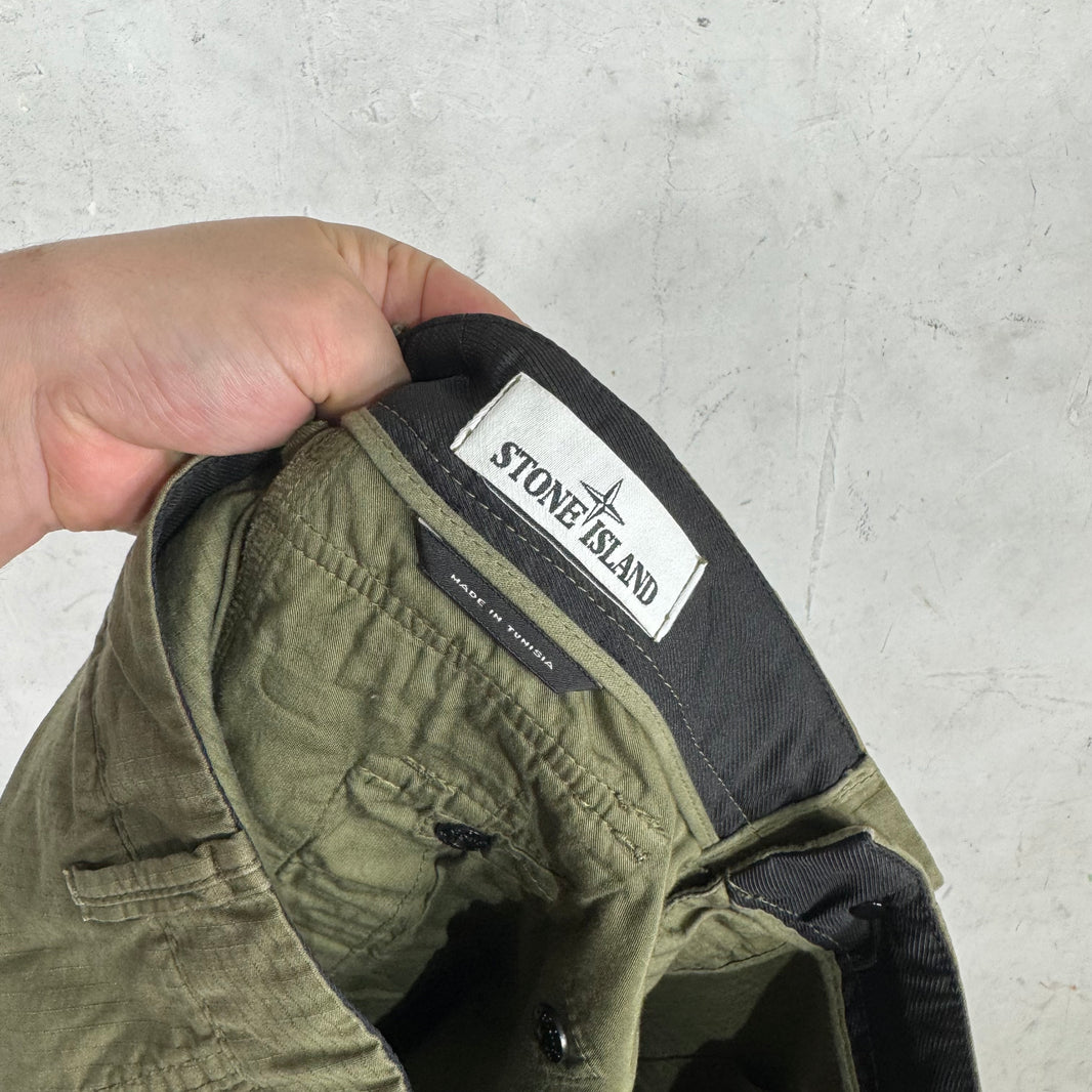 Stone Island Ripstop Olive Cargos