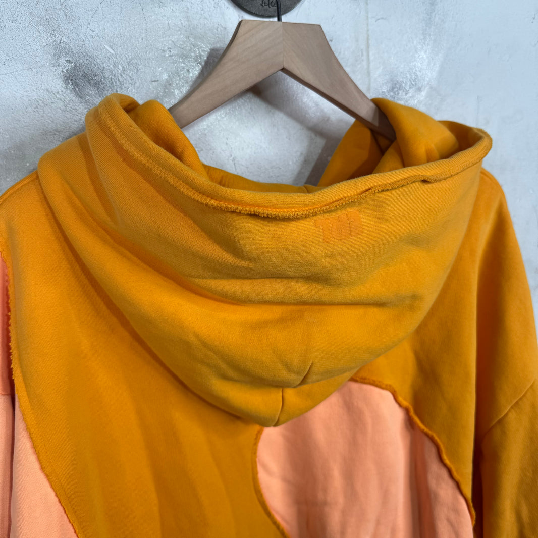 ERL Orange Two Toned Swirl Hoodie