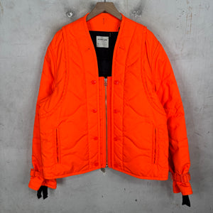 Helmut Lang Orange Military Liner Jacket