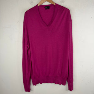 Tom Ford Pink V Neck Sweater
