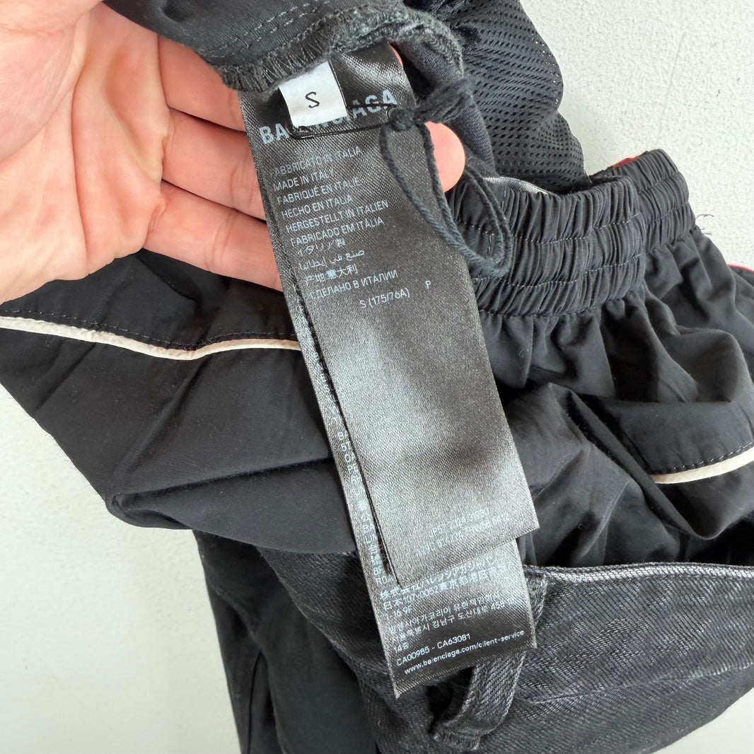 Balenciaga Double Waisted Track Jeans