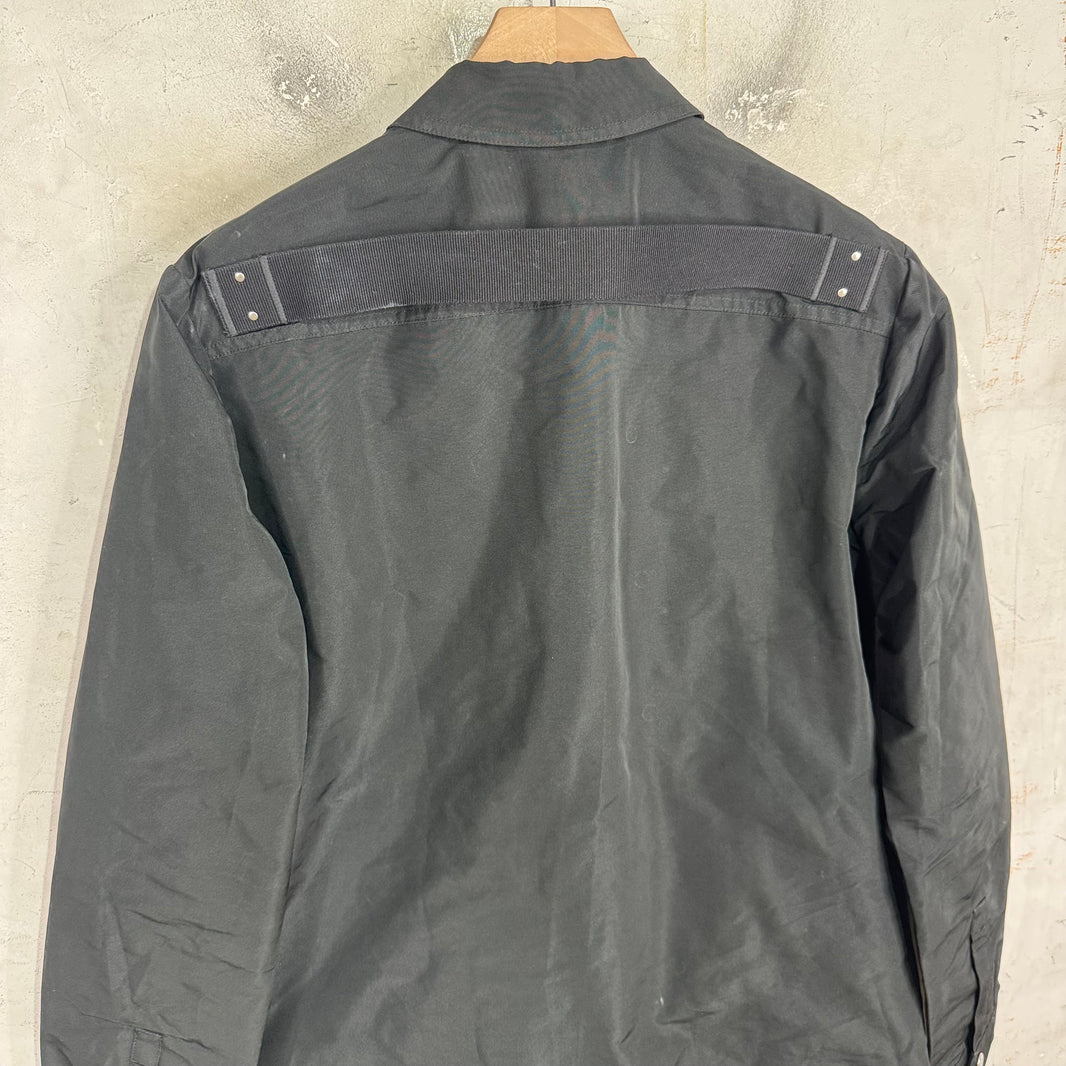 Rick Owens Lido Nylon Back Strap Overshirt