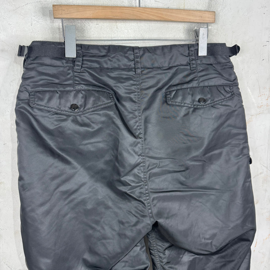 Supreme Black Zippered Flight Pants