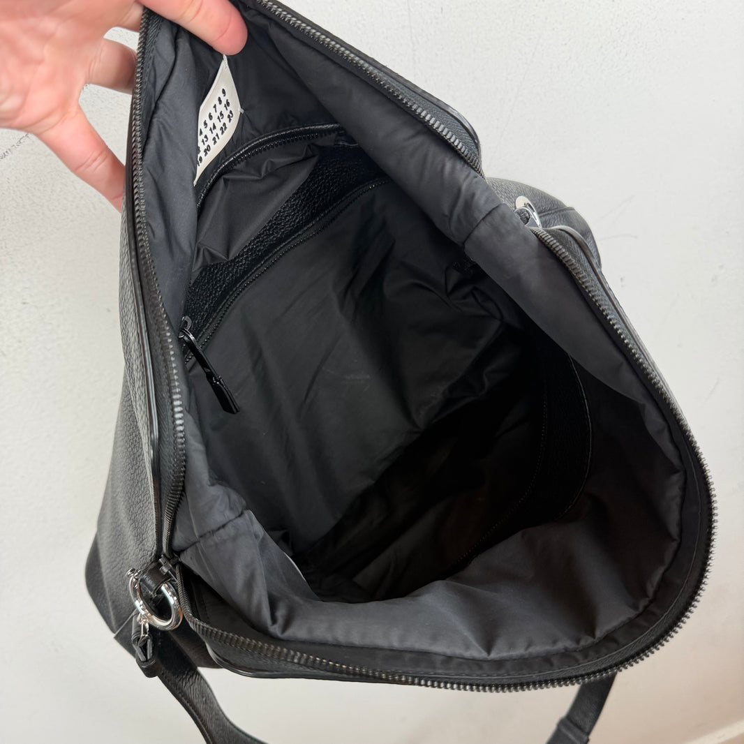 Margiela Black Leather Side Bag