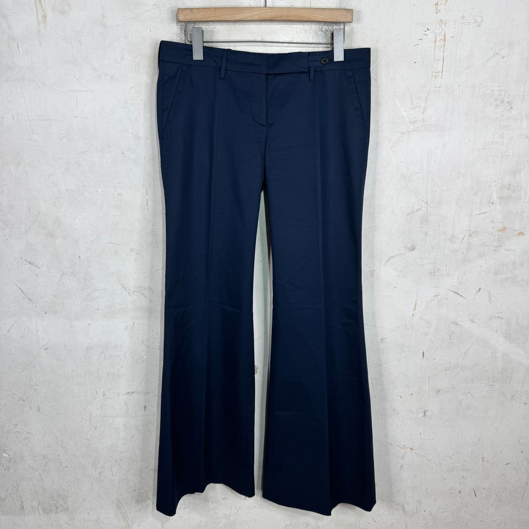 Prada Navy Flared Trousers