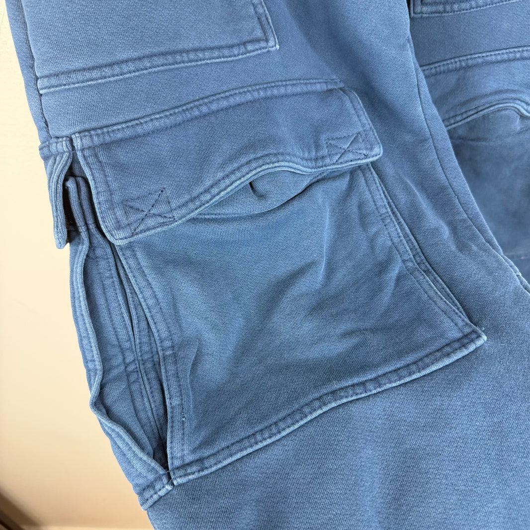 Greg Ross Navy Baggy Cargo Sweatpants