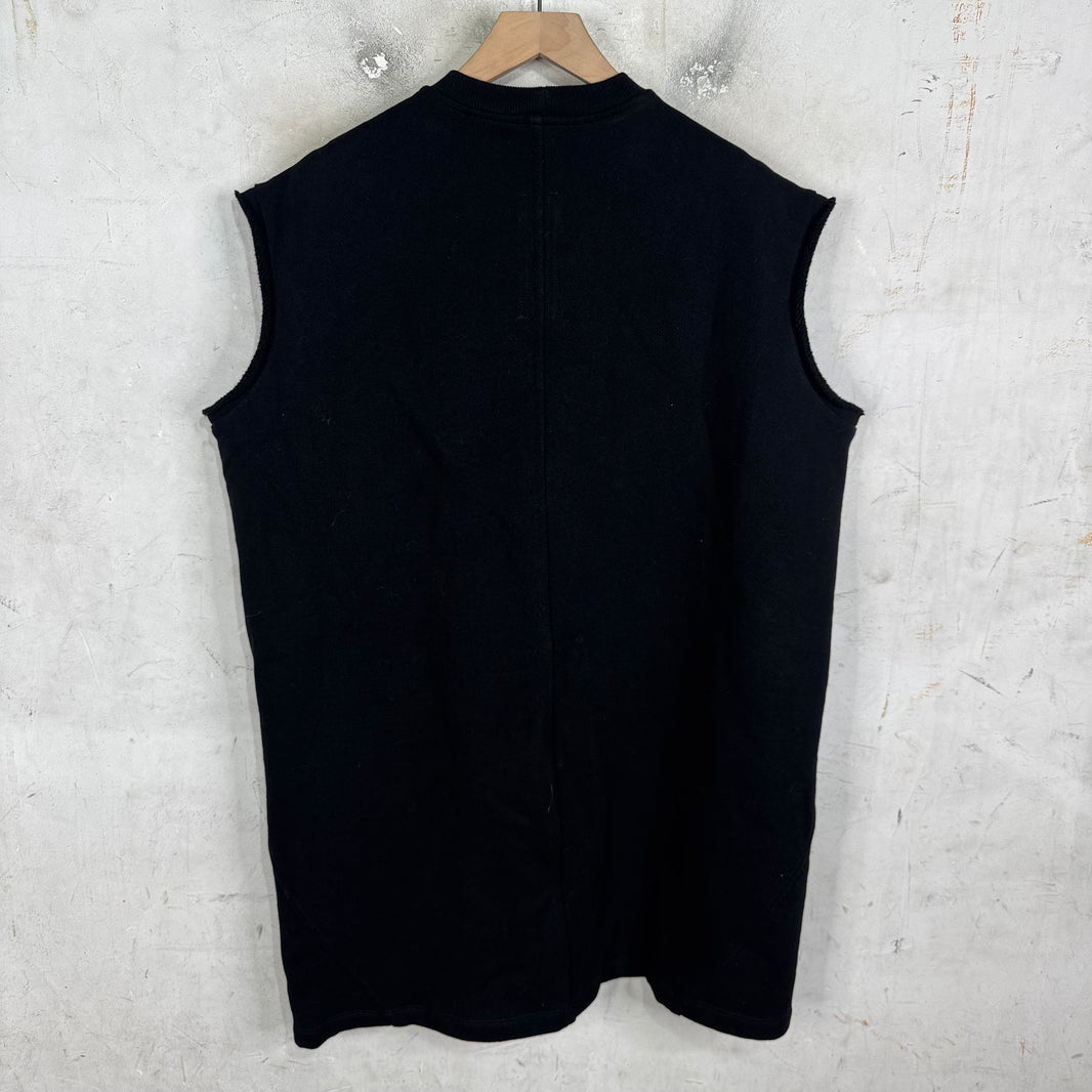 Rick Owens Paneled Sweatshirt Vest