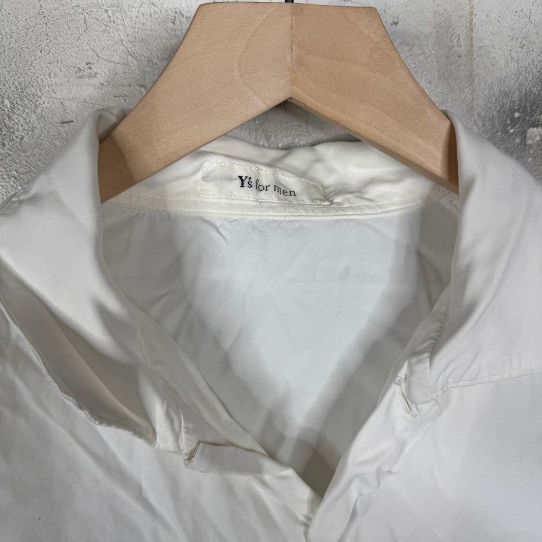 Y’s For Men White Button-Up Shirt