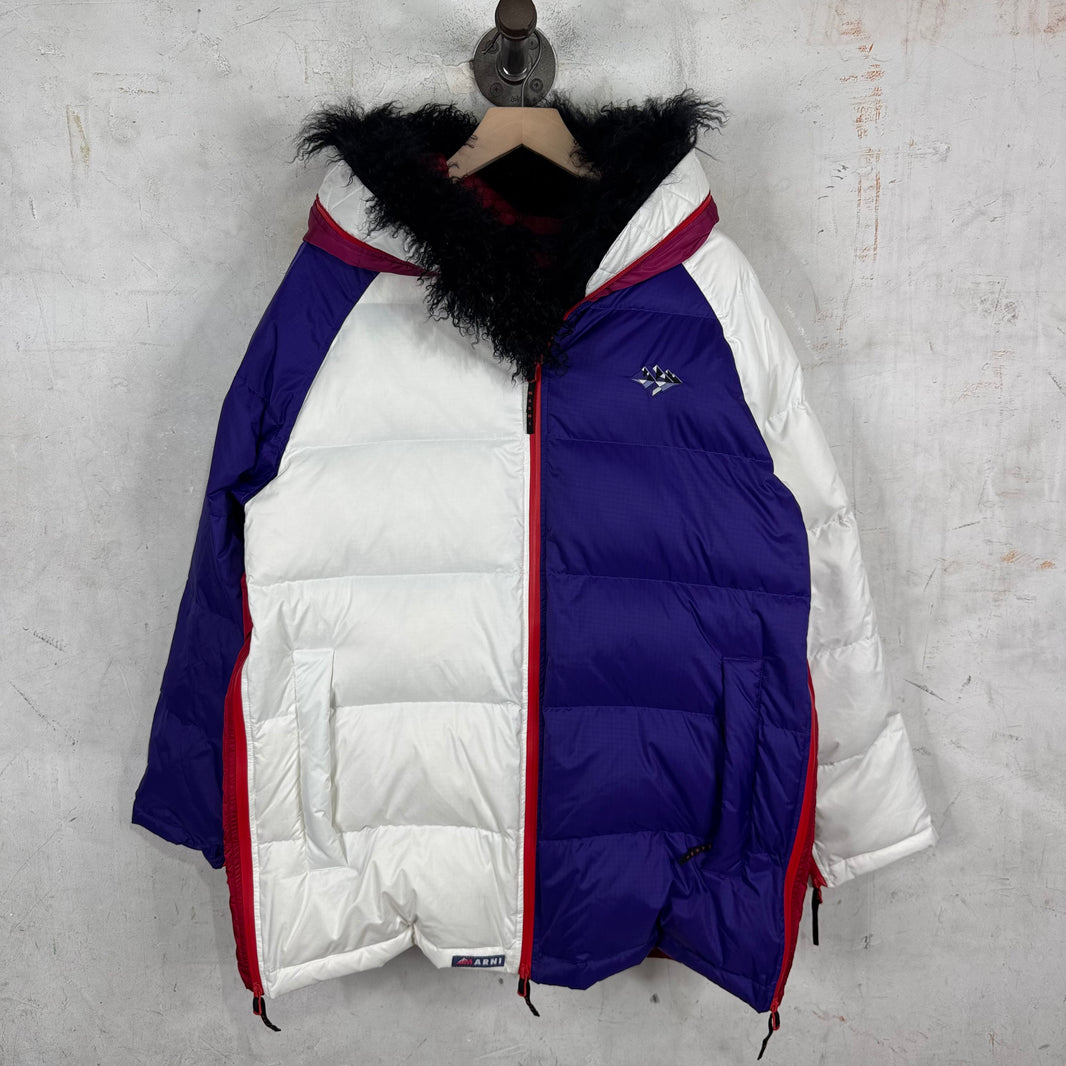 Marni Shearling Colorblocked Seam Down Jacket