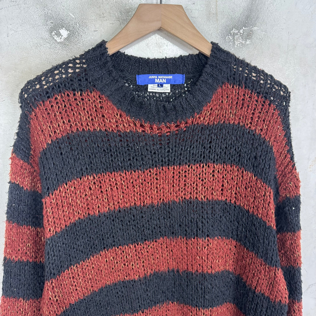 Junya Watanabe Brown/Black Striped Sweater