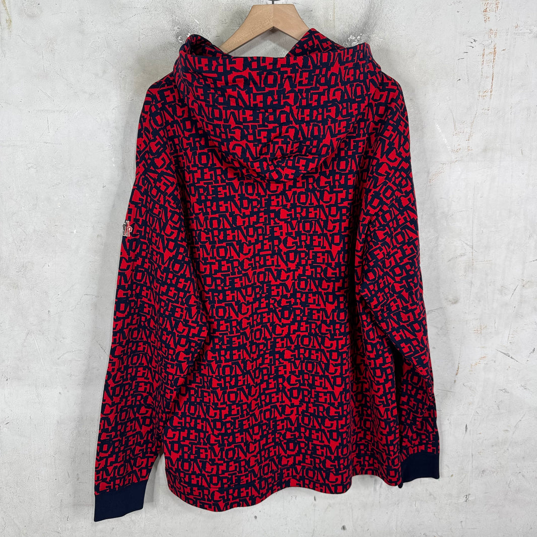 Moncler Grenoble AOP Text Hoodie