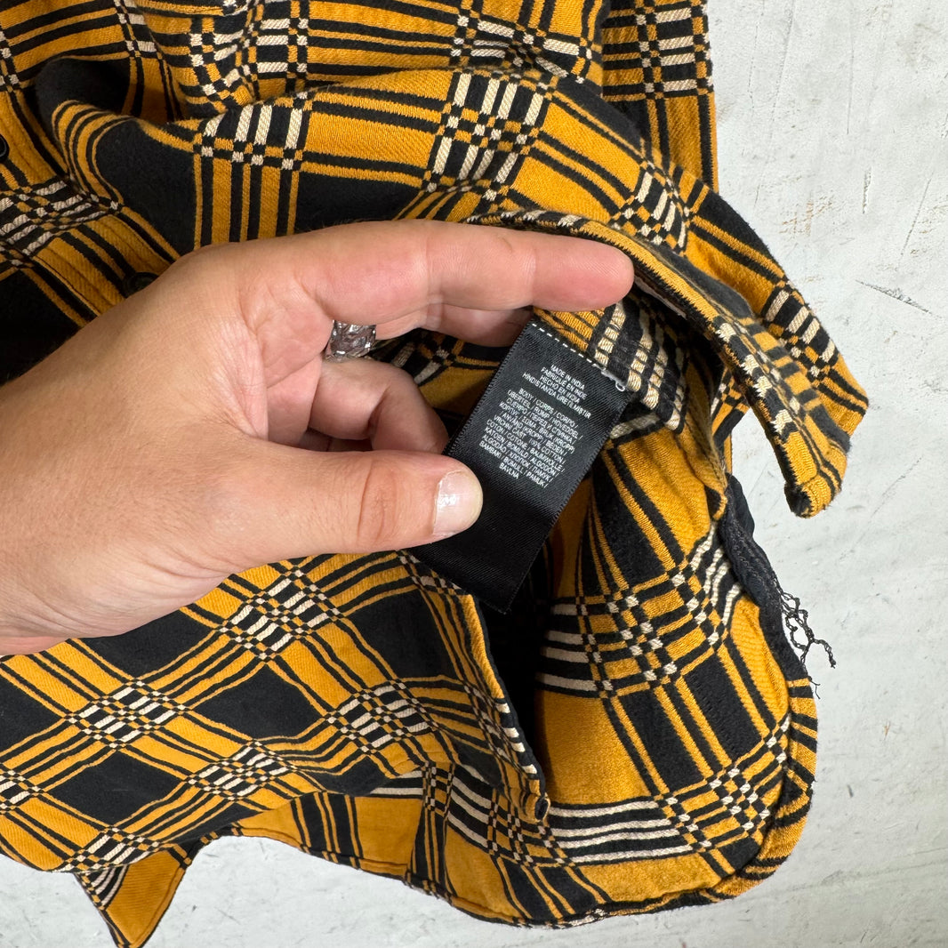RRL Black/Yellow Heavy Flannel Shirt