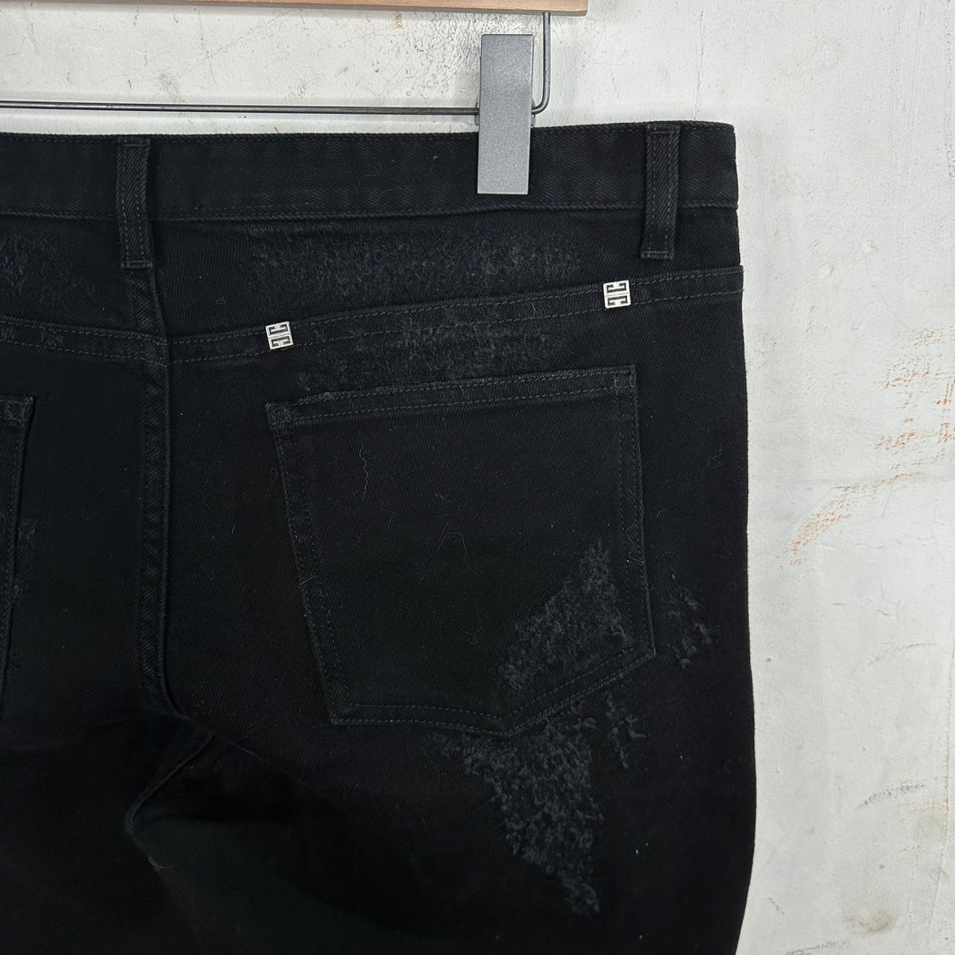 Givenchy Distressed & Repaired Jeans