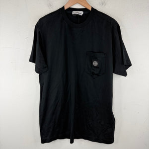 Stone Island Black Logo Pocket T-Shirt