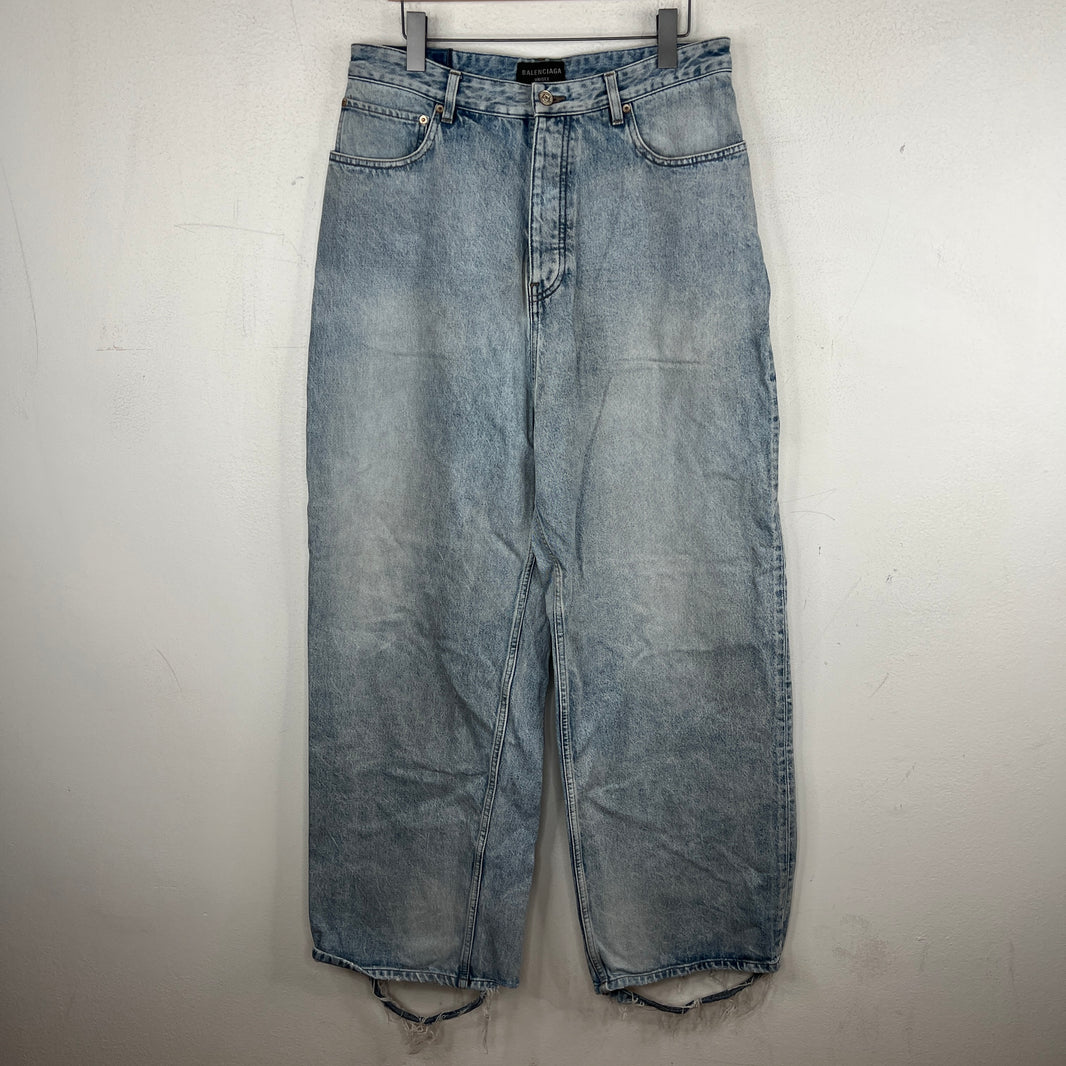 Balenciaga Blue Baggy Jeans