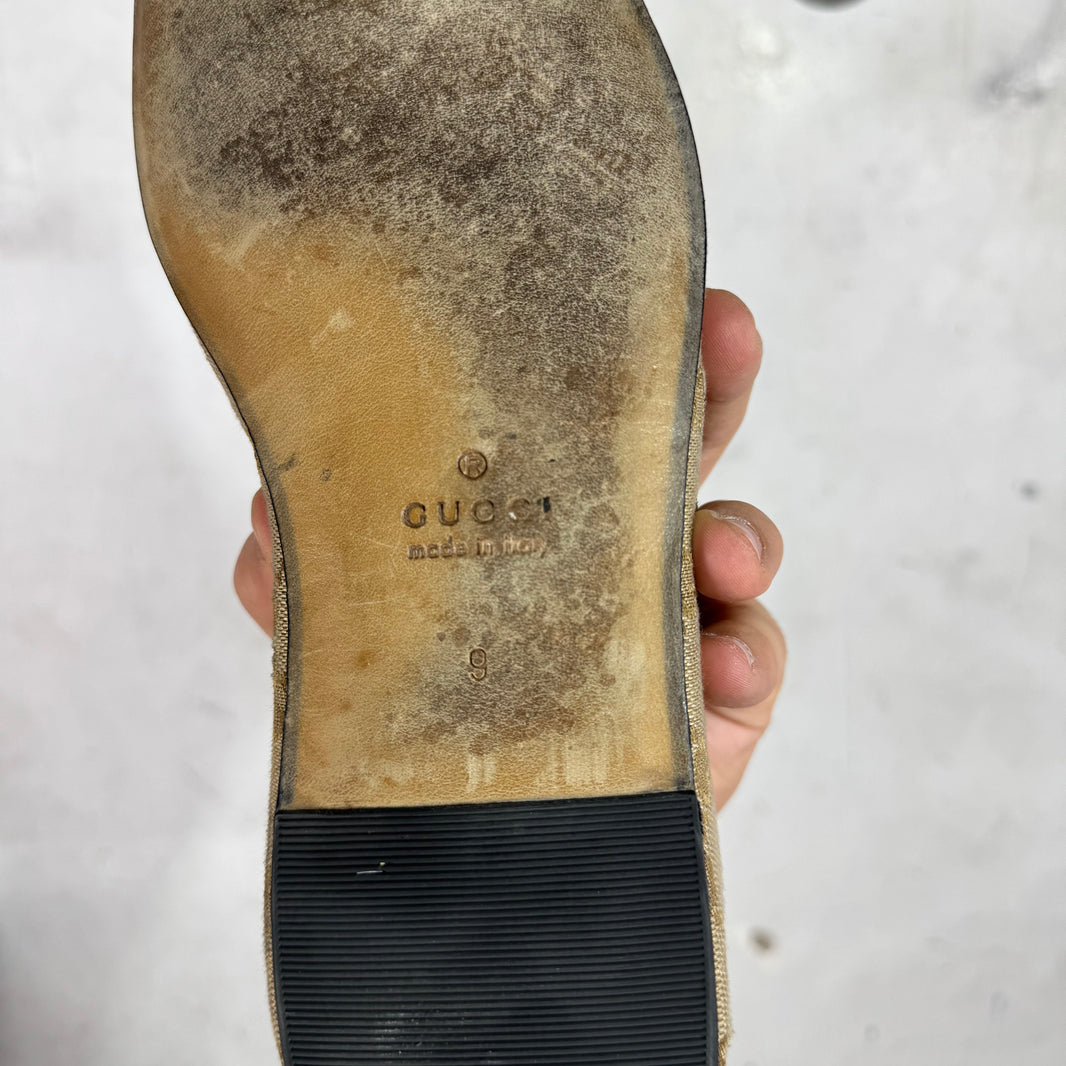 Gucci Canvas Monogram Raggazo Mules
