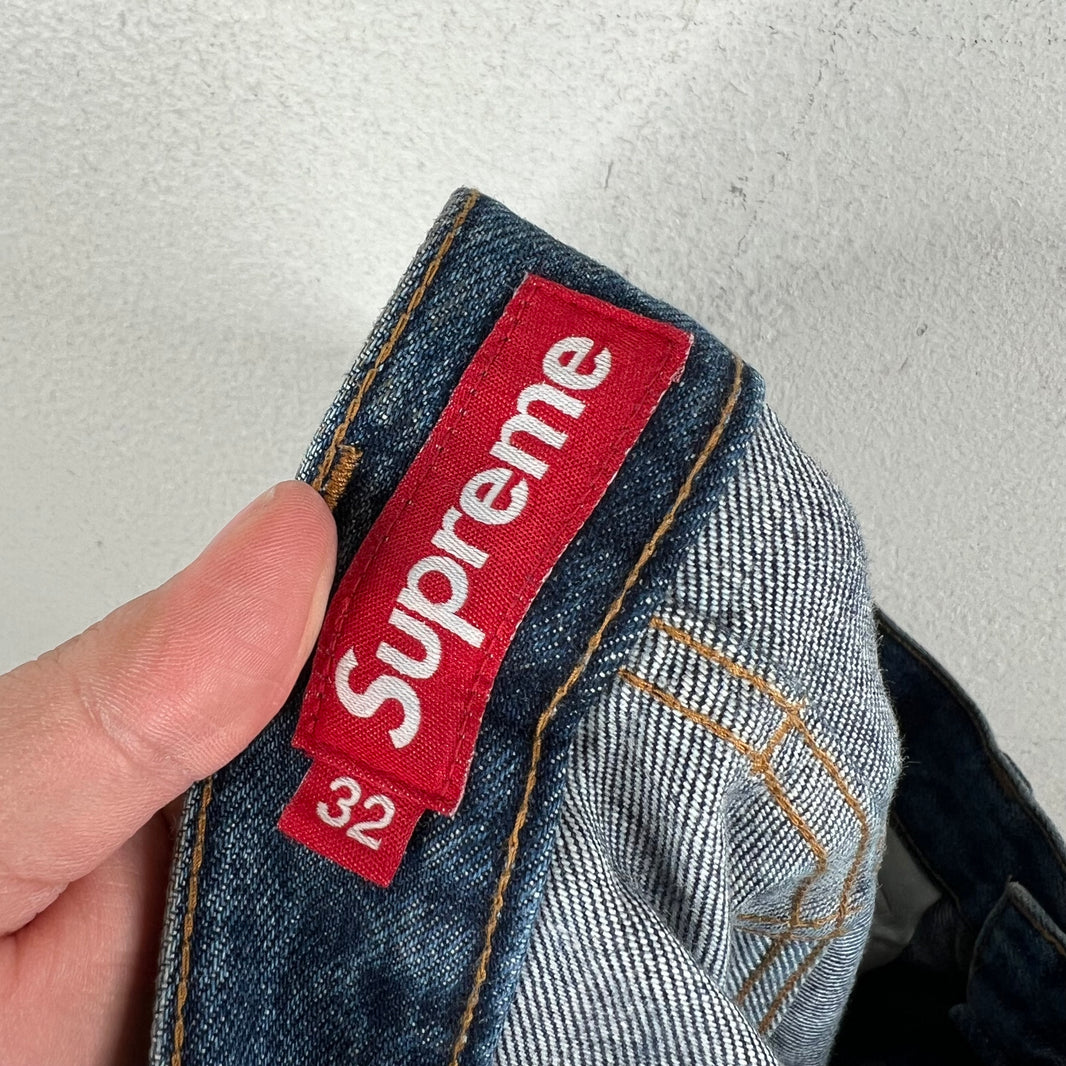 Supreme Mud Wash Selvedge Jeans
