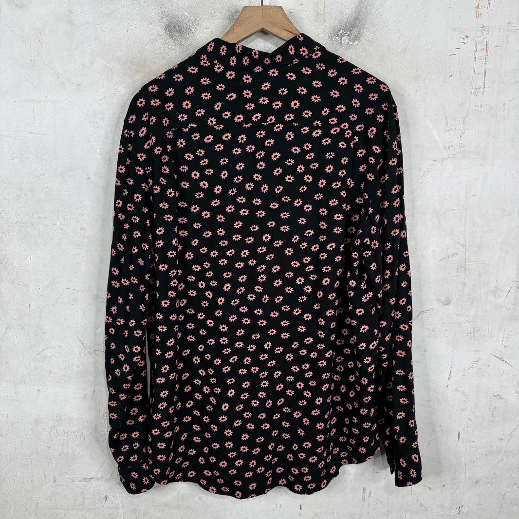 Supreme Pink Daisy Print LS Shirt