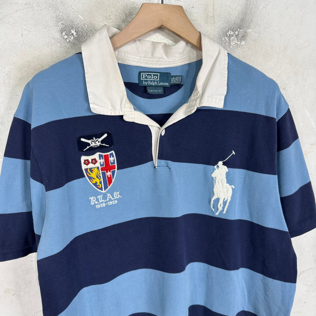 Ralph Lauren Big Pony Crest Blue Striped Polo