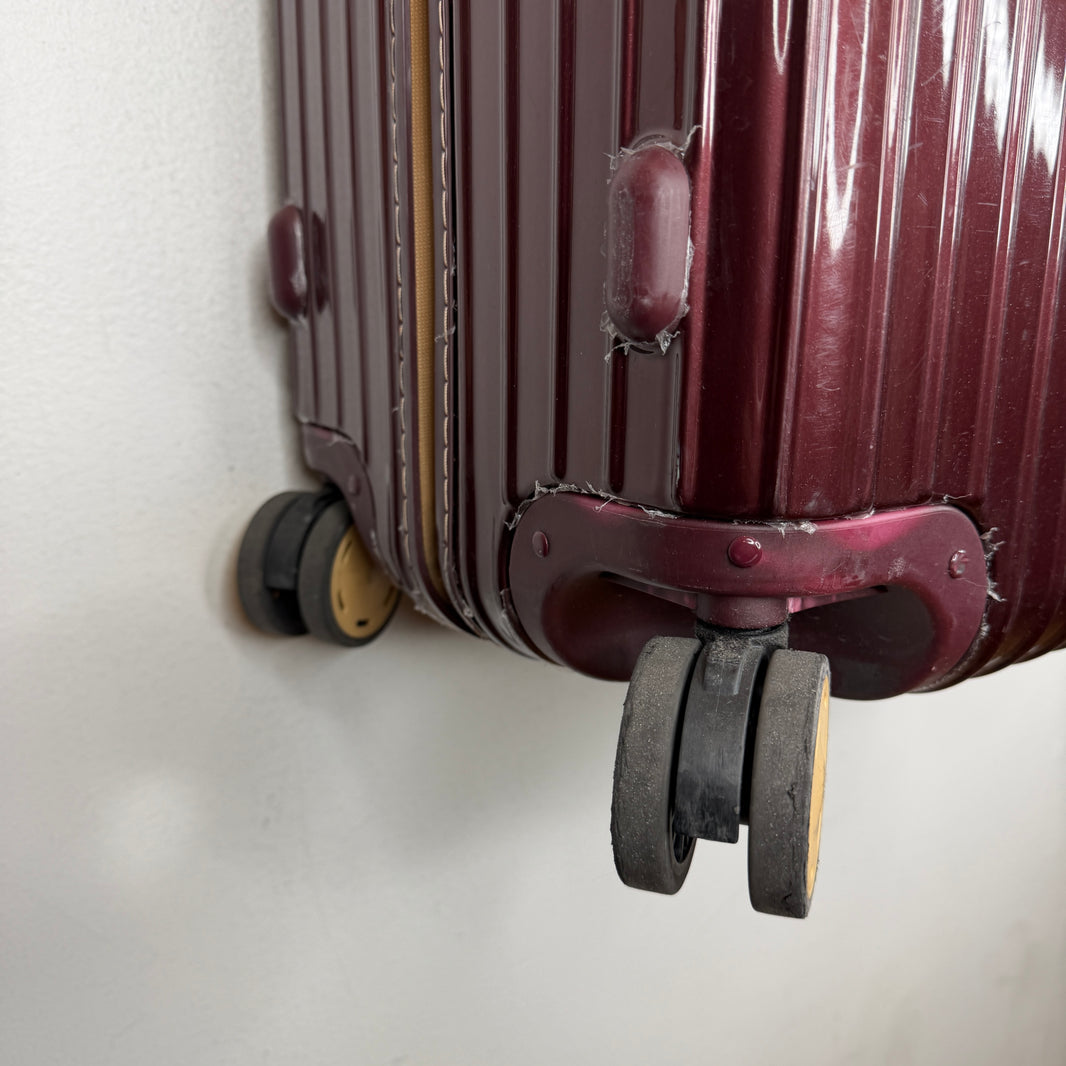 Rimowa Burgundy Check-In Suitcase
