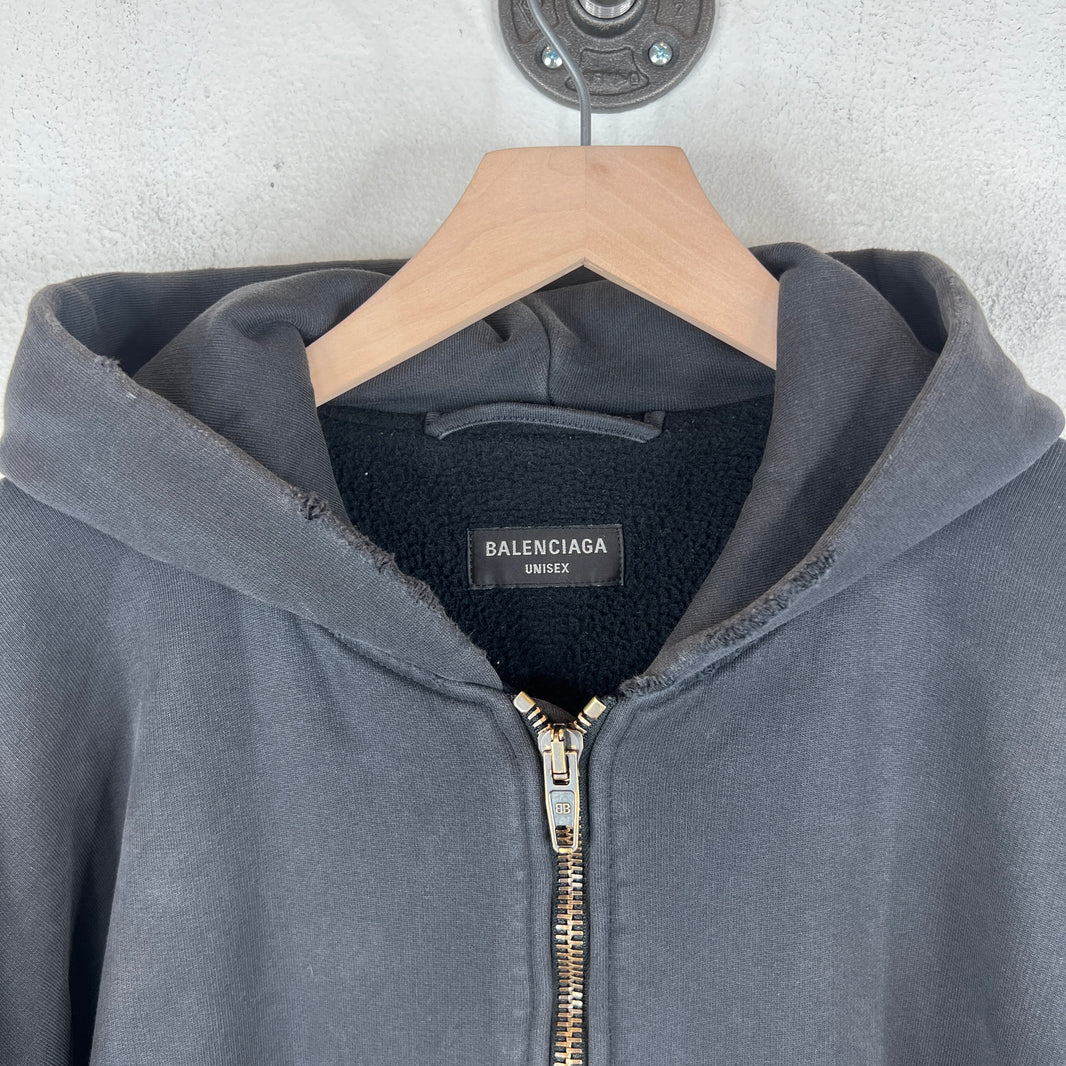 Balenciaga Cotton Hooded Bomber Jacket