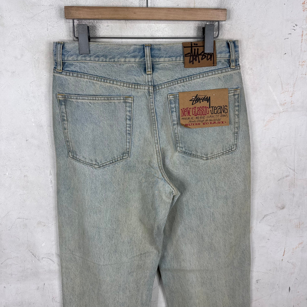Stussy Waxed New Classic Lightwash Jeans